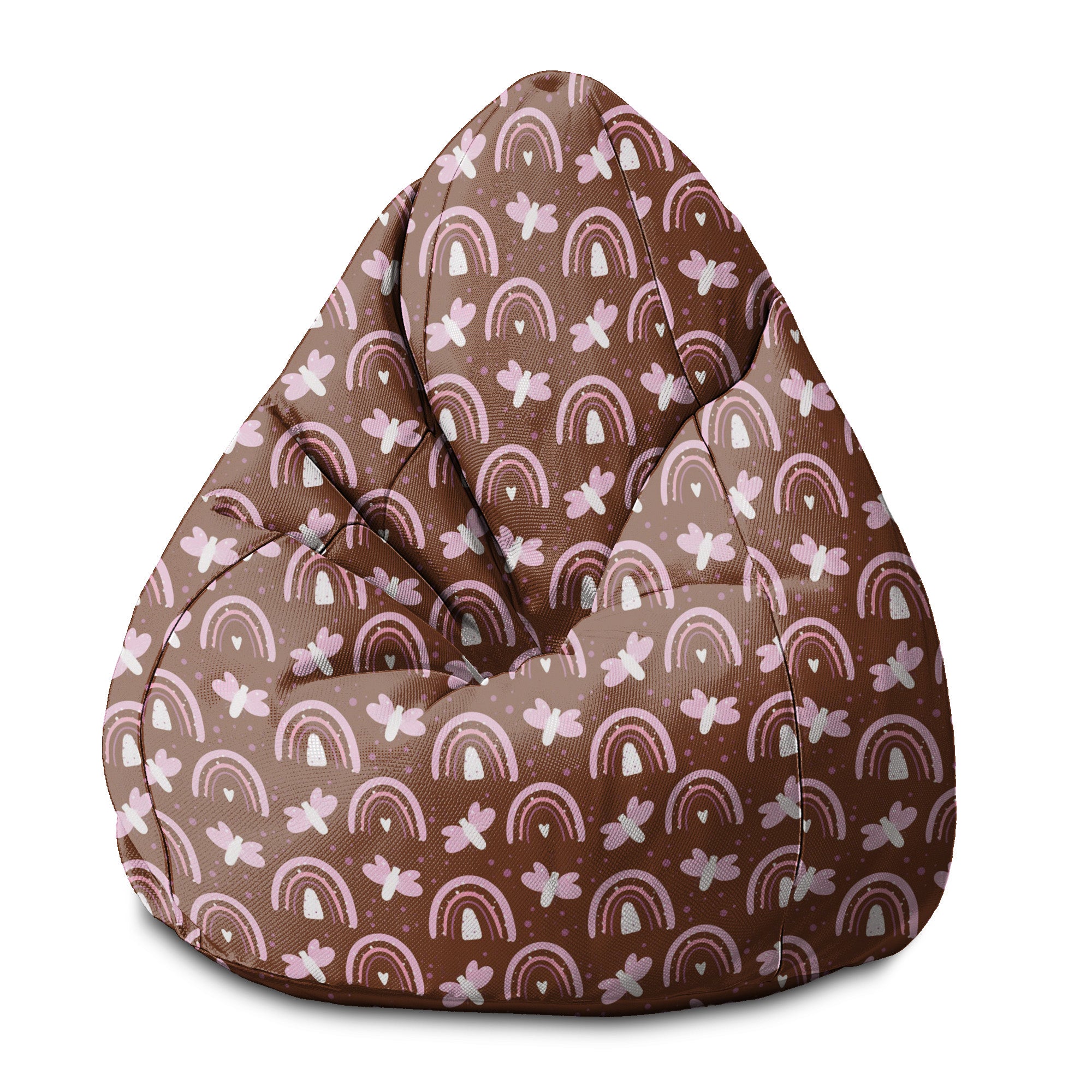Pearshape Pouf Butterflies and Rainbows-S-Oxford