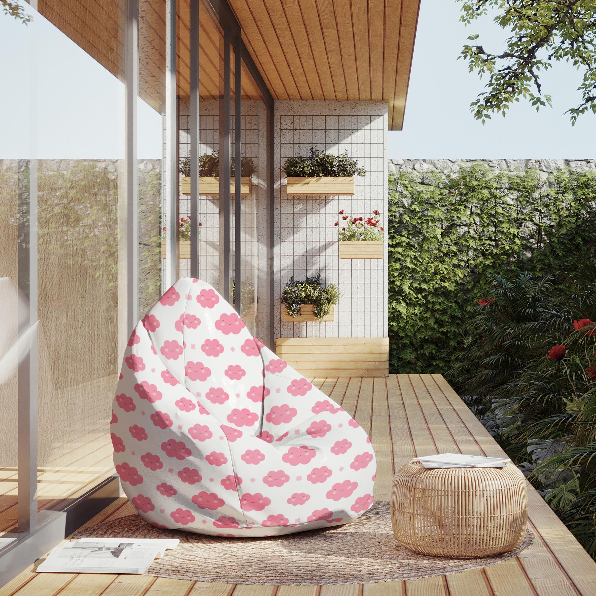 Pearshape Pouf Cloudy Sunny-M-Oxford