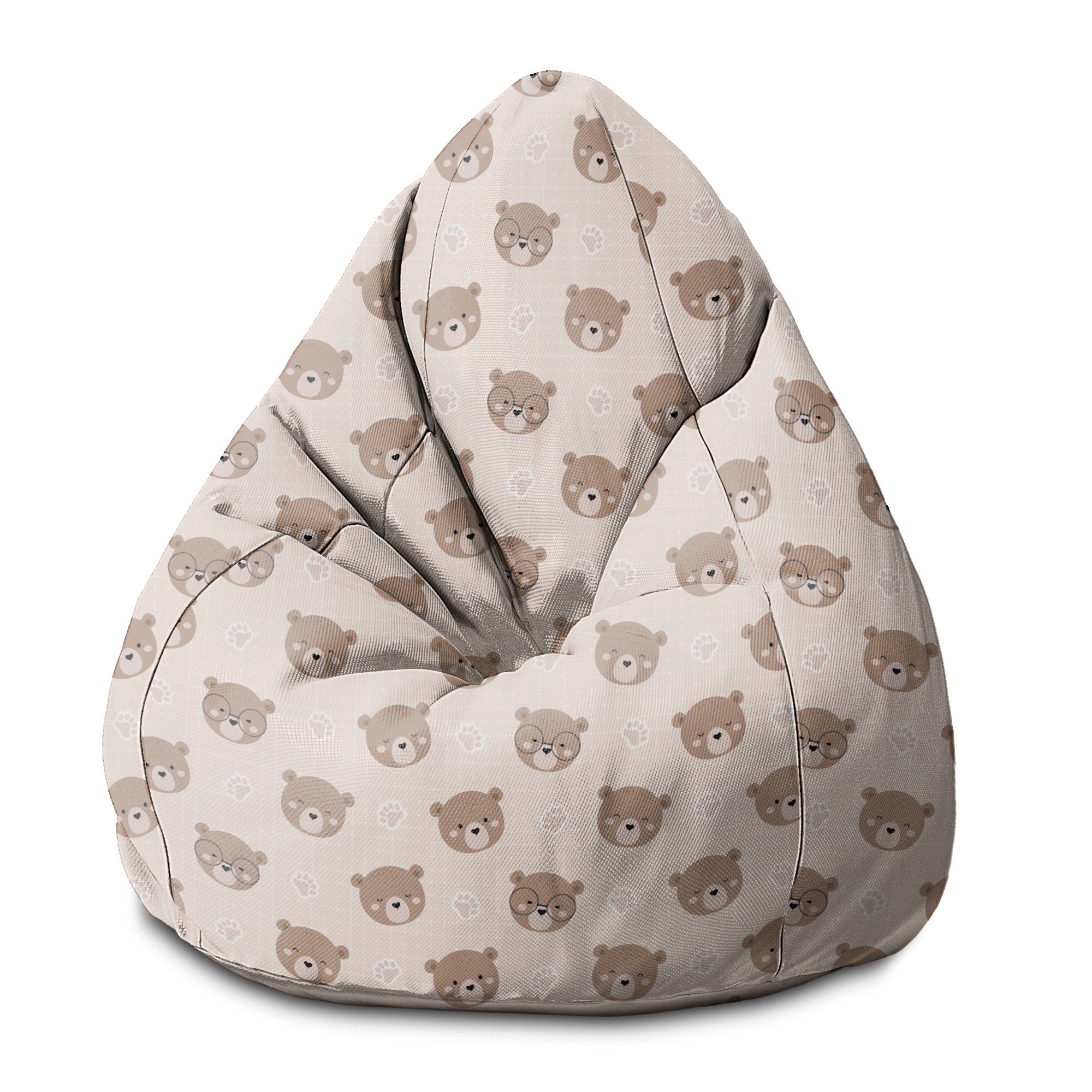 Pearshape Pouf Cute Bear