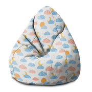 Pearshape Cute Sky-S Oxford Pouf