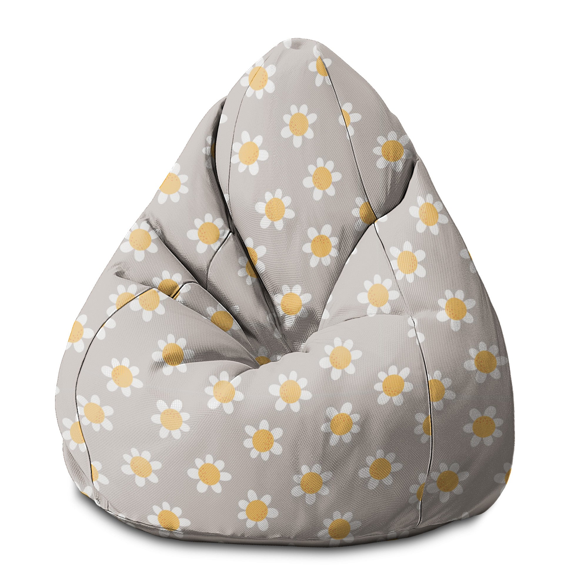 Pearshape Daisies Pouf
