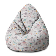 Pearshape Dino Friends-M Velvet Pouf