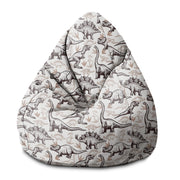 Sedací vak Pearshape Dinosaurs Footprints-M-Velvet