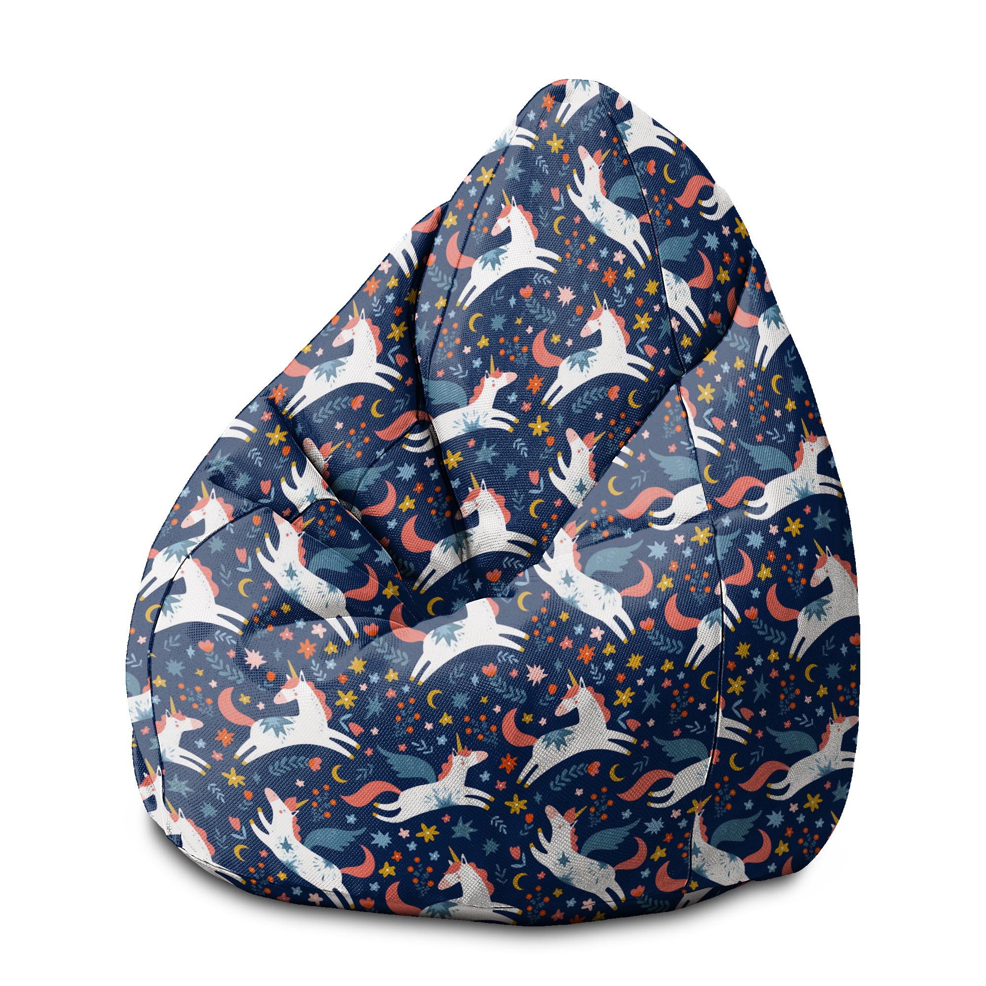 Pearshape Fairy Unicorns-M Oxford Pouf