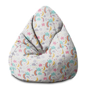 Pearshape Happy Sky-S Velvet Pouf