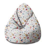 Pearshape Pouf It's Fun in Space-S-Velvet