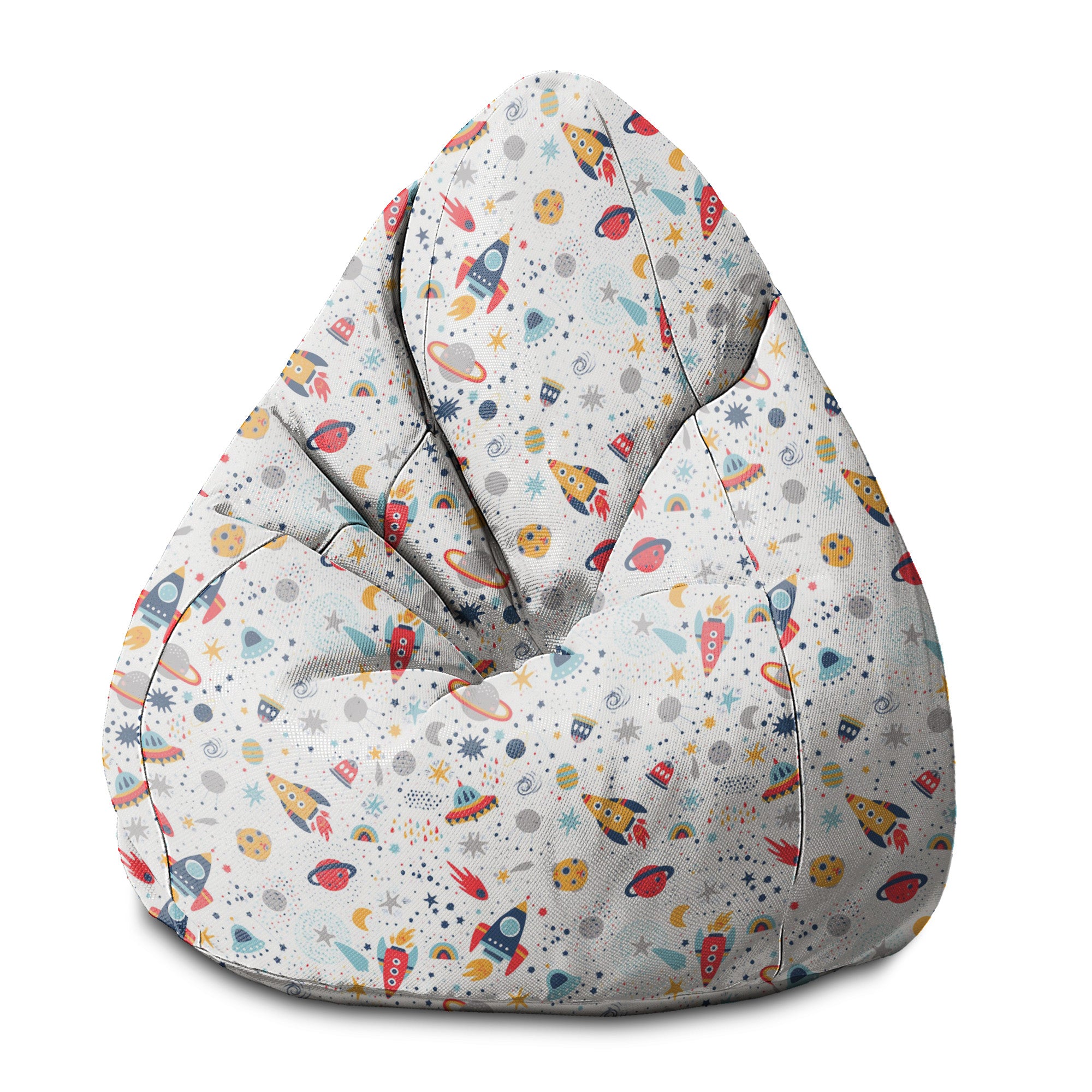 Pearshape Pouf It's Fun in Space-S-Velvet
