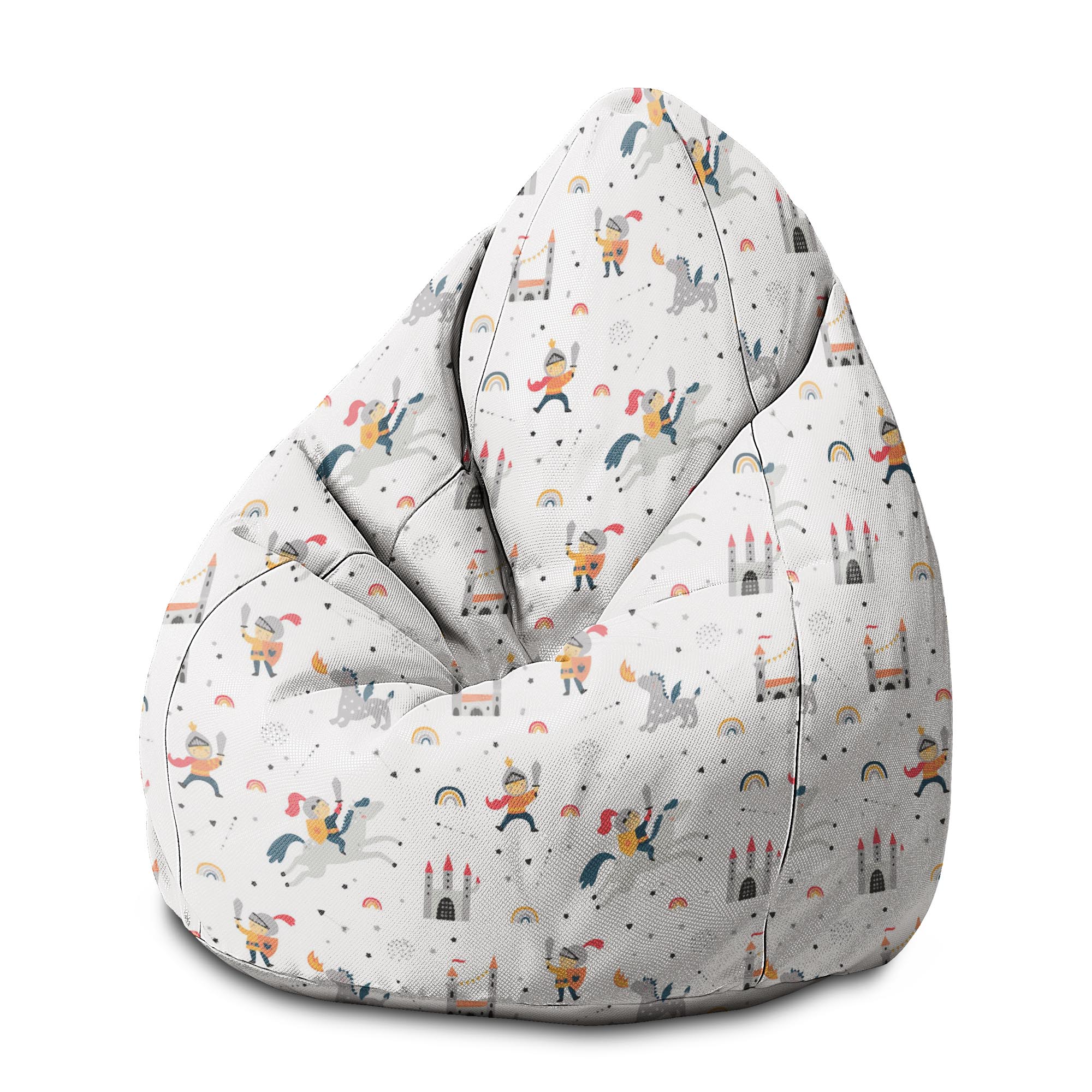 Pearshape Pouf Knight and Dragon-M-Oxford