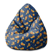 Pearshape Pouf Lions Roar-S-Velvet
