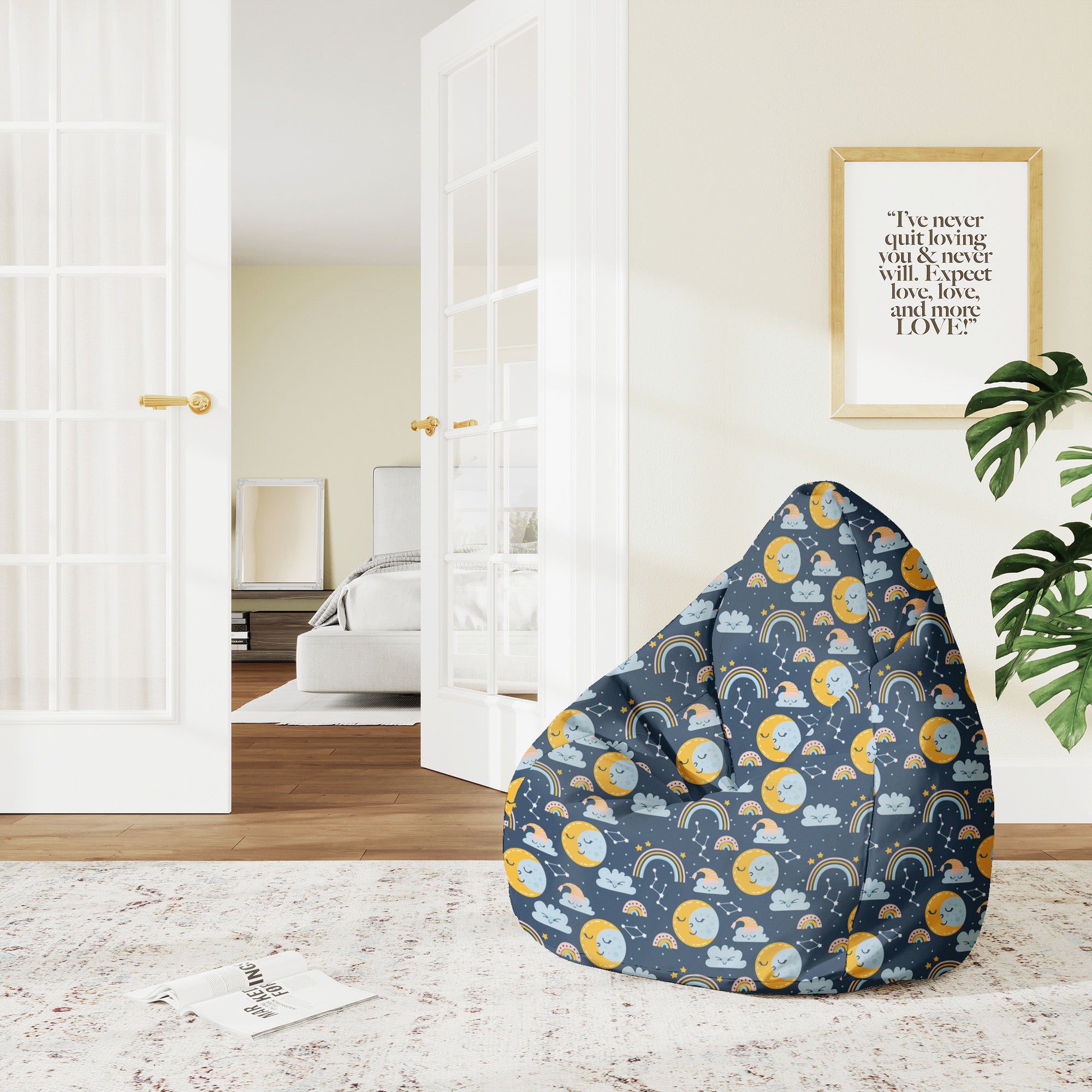 Pearshape Pouf Night Night-M-Oxford