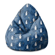 Pearshape Pouf Rabbit in Space-S-Velvet