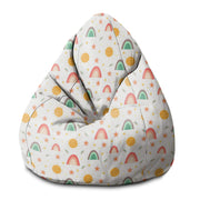 Pearshape Pouf Rainbow and Sun