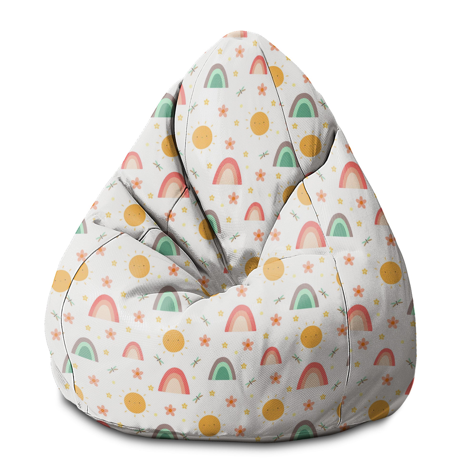 Pearshape Pouf Rainbow and Sun-S-Velvet