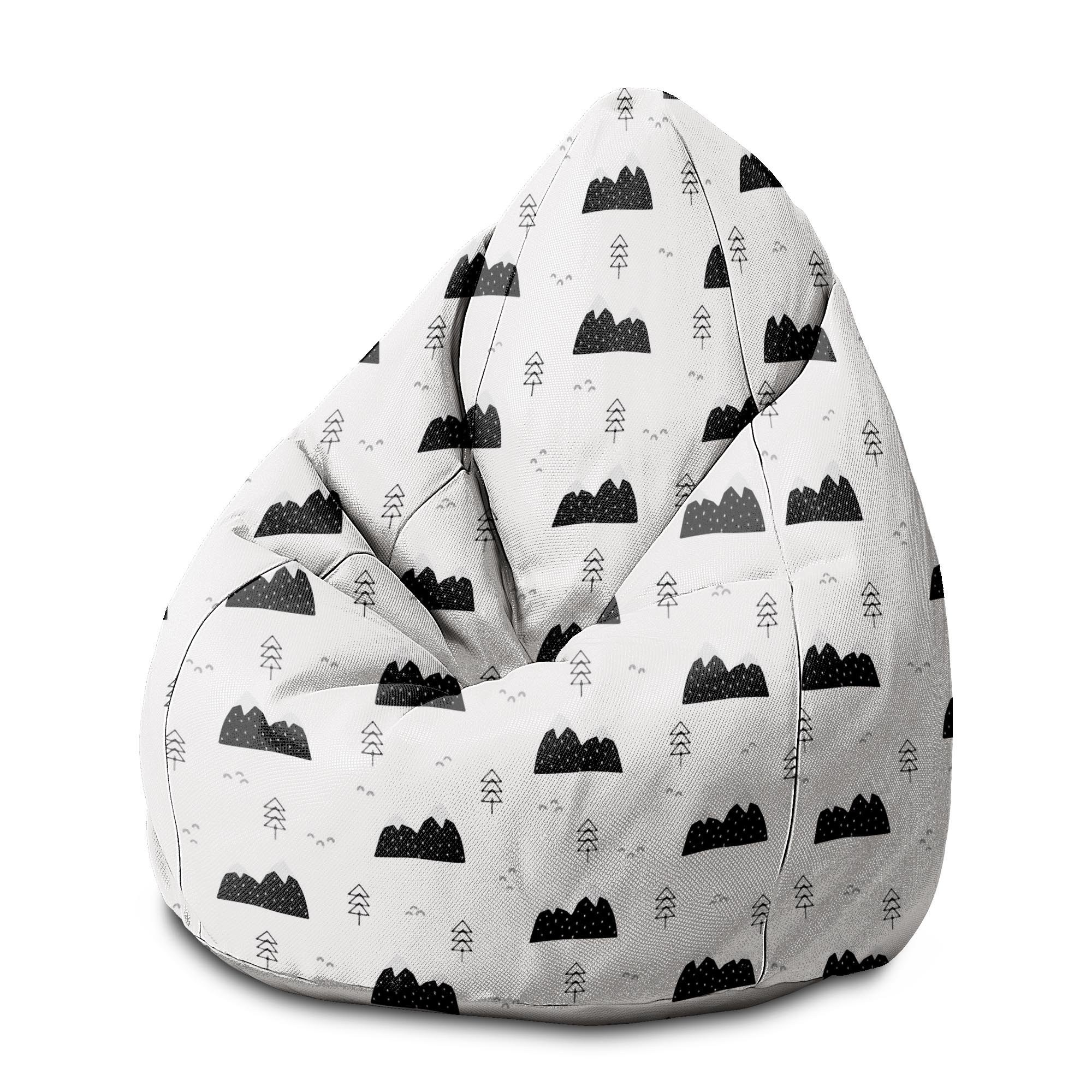 Pearshape Pouf Scandi Mountains-M-Oxford