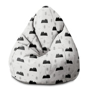 Pearshape Pouf Scandi Mountains