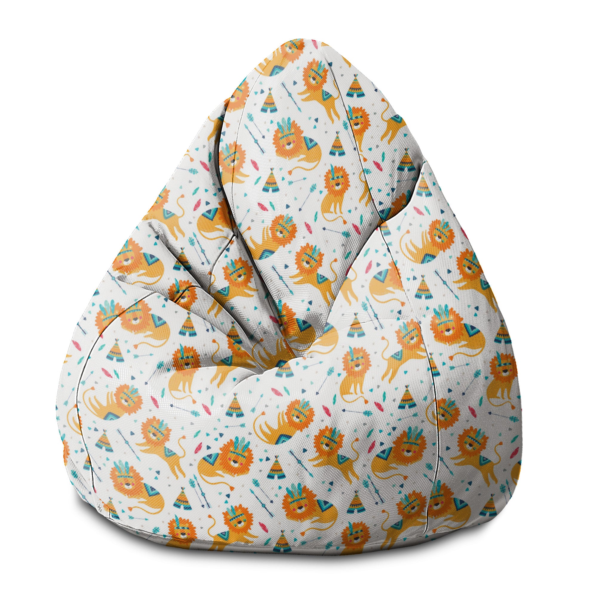 Pearshape Sleepy Lions Pouf
