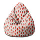 Pearshape Strawberry Jam Pouf-S-Velvet