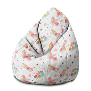 Sedací vak Pearshape Jednorožec Princezná-M-Velvet