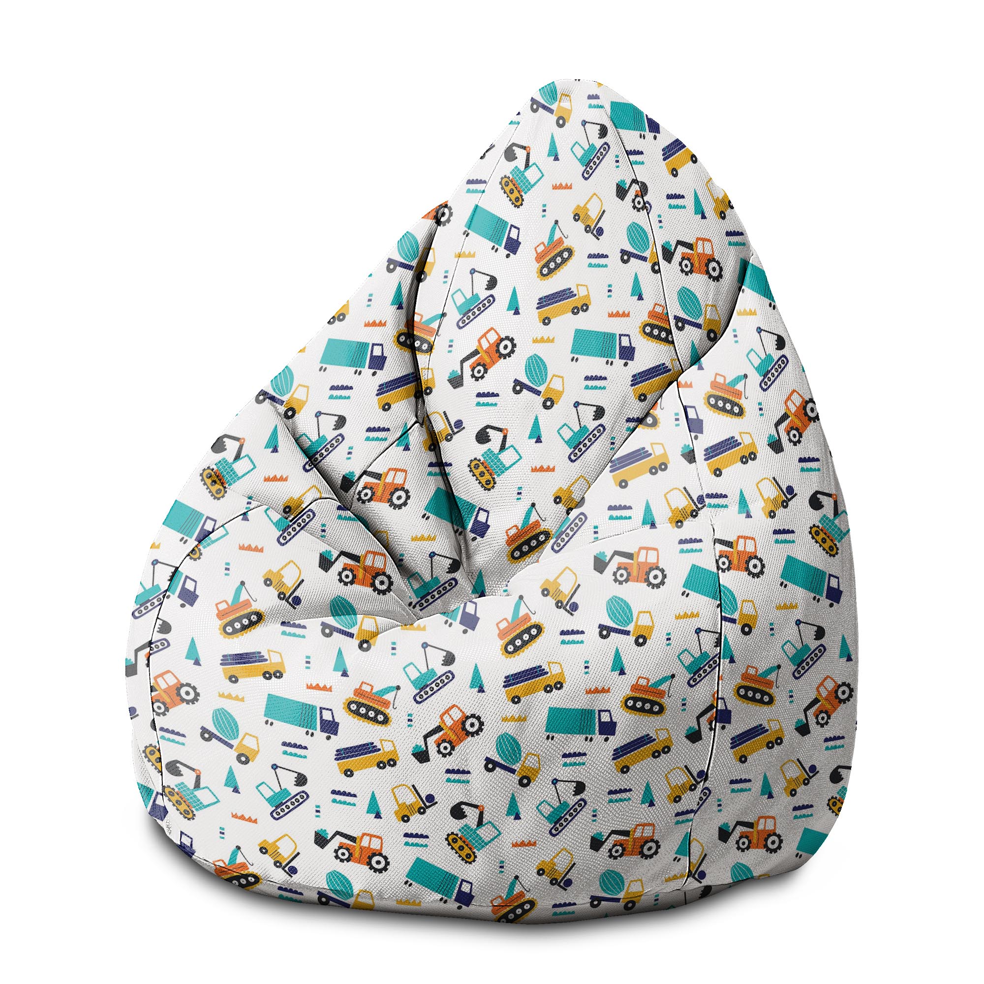 Pearshape Puff Vehicle Pattern-M-Velvet