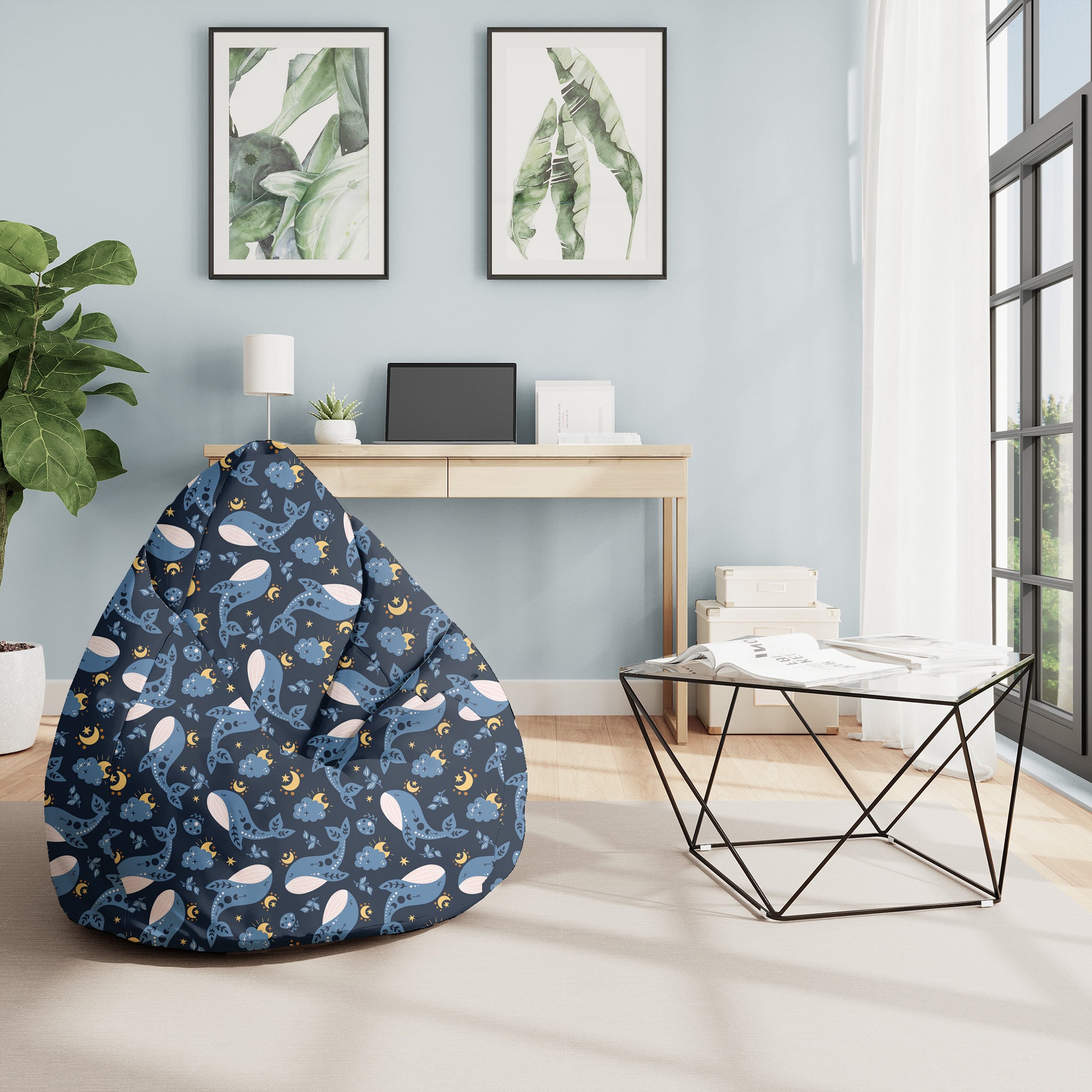 Pearshape Puff Whales-M-Velvet
