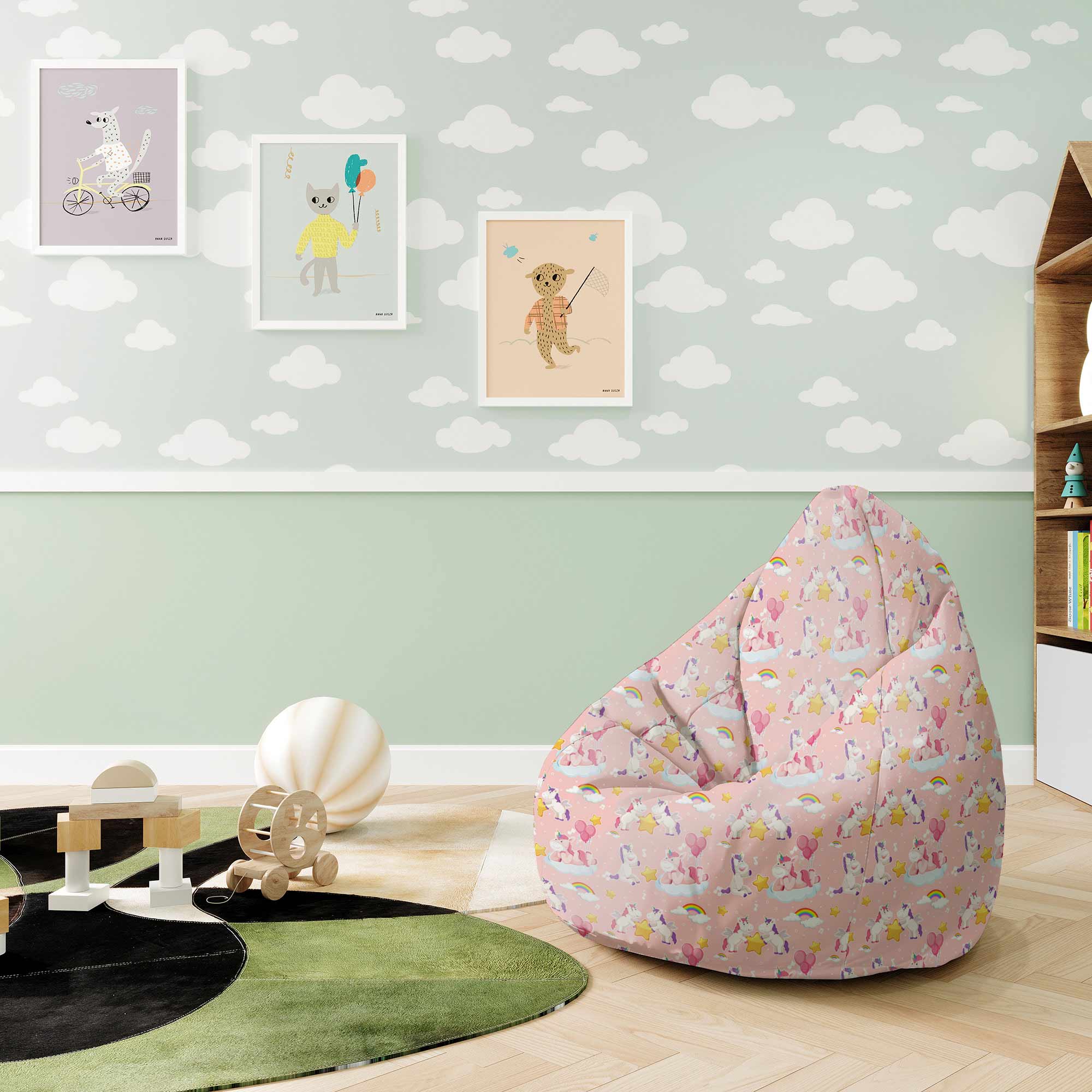 Pearshape Puff Unicorn Have Fun