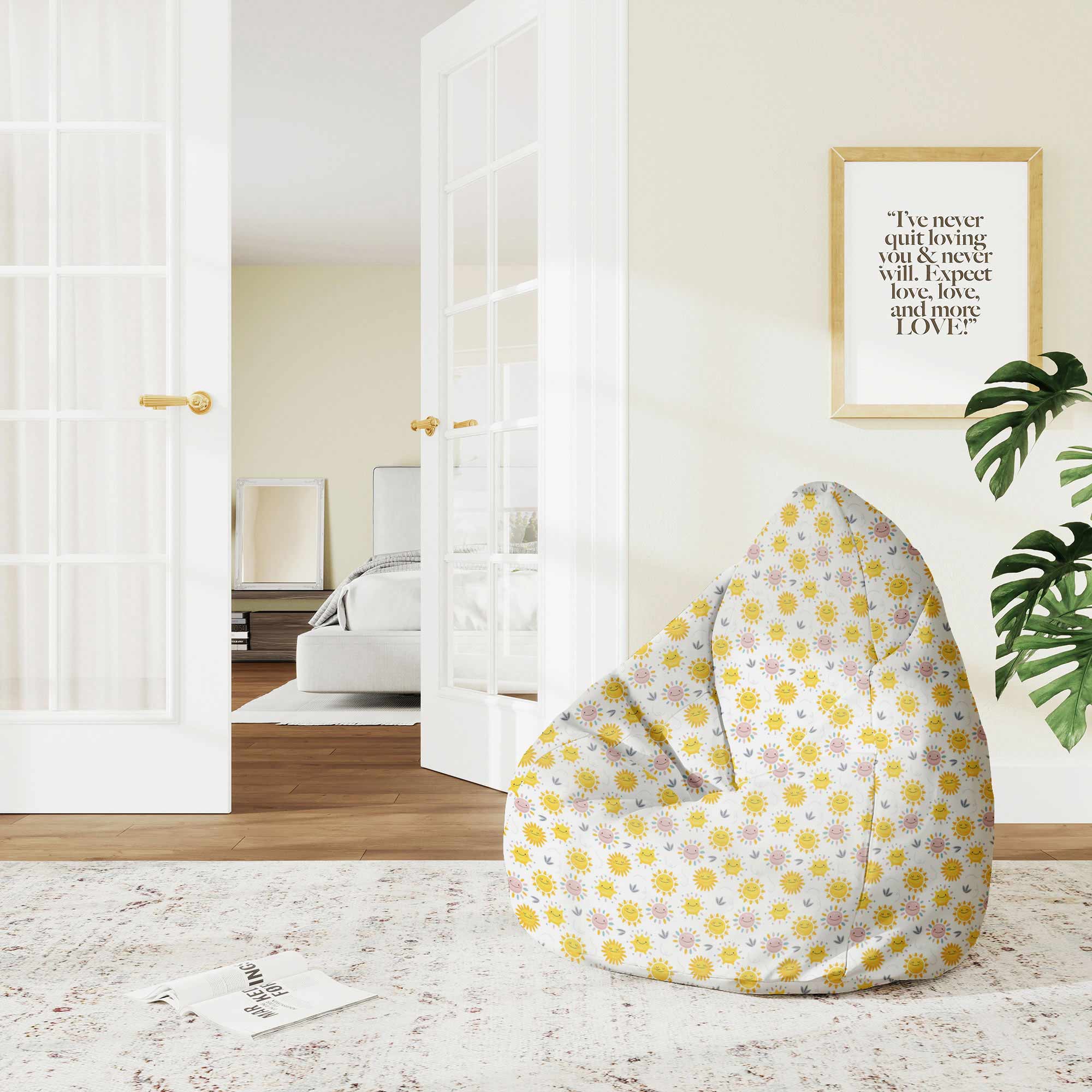 Pearshape Beanbag Sunny Morning-M-Oxford