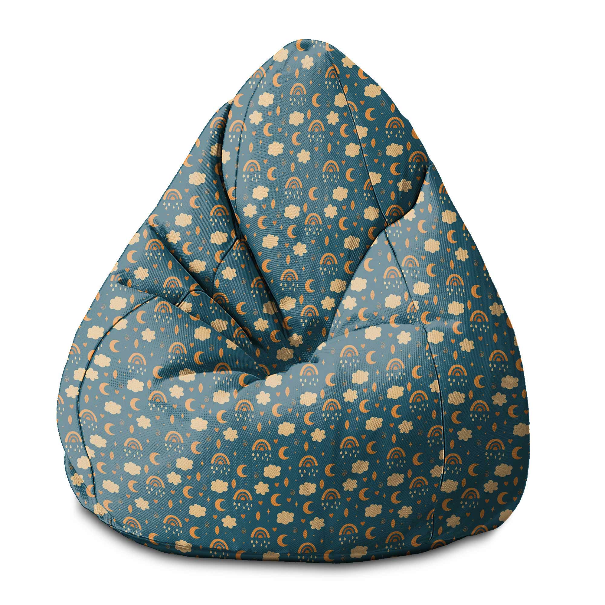 Pearshape Beanbag Sky and Moon-S-Velvet