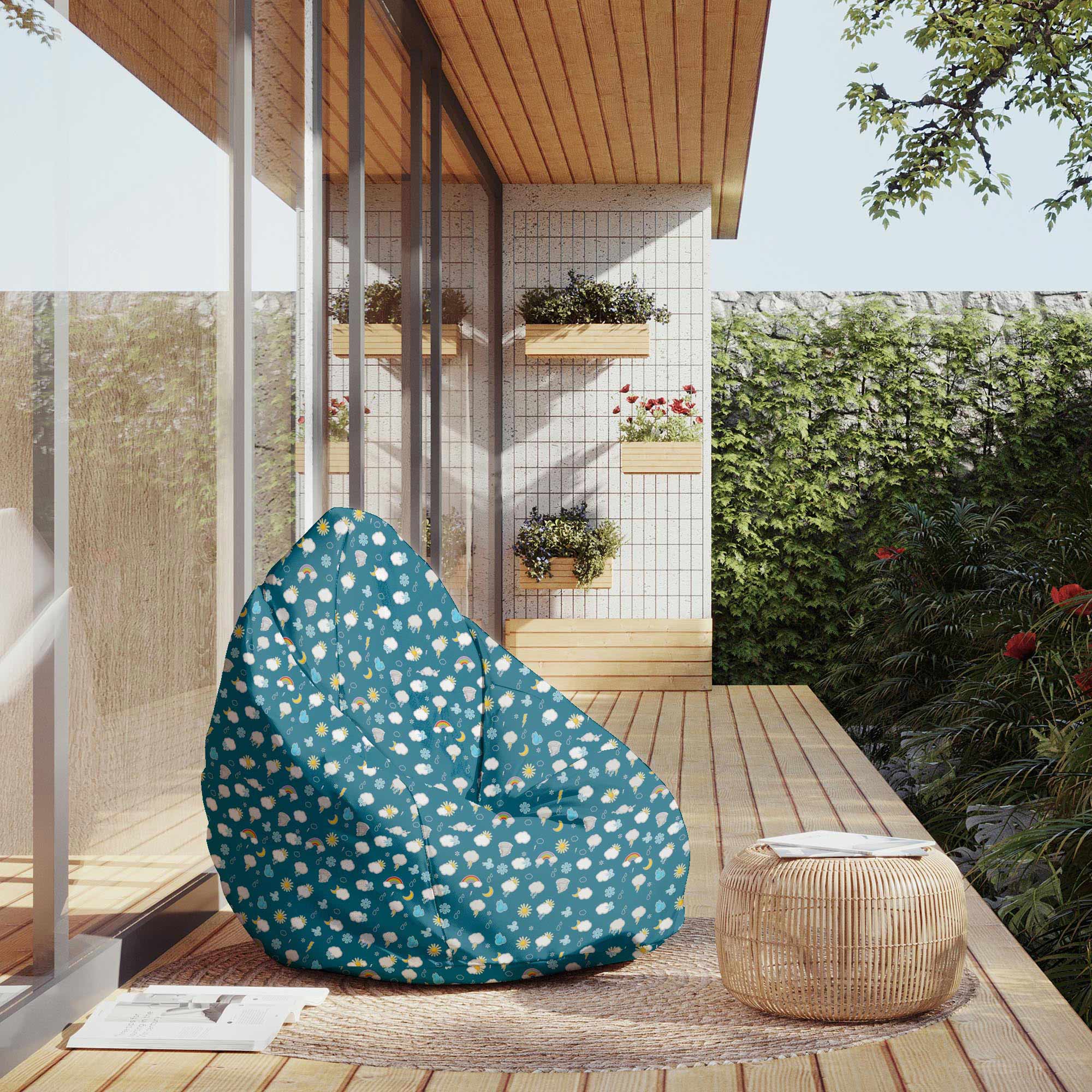Pearshape Beanbag Rainy Weather-M-Velvet
