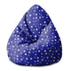 Pearshape Puff Night Sky Pattern-S-Velvet
