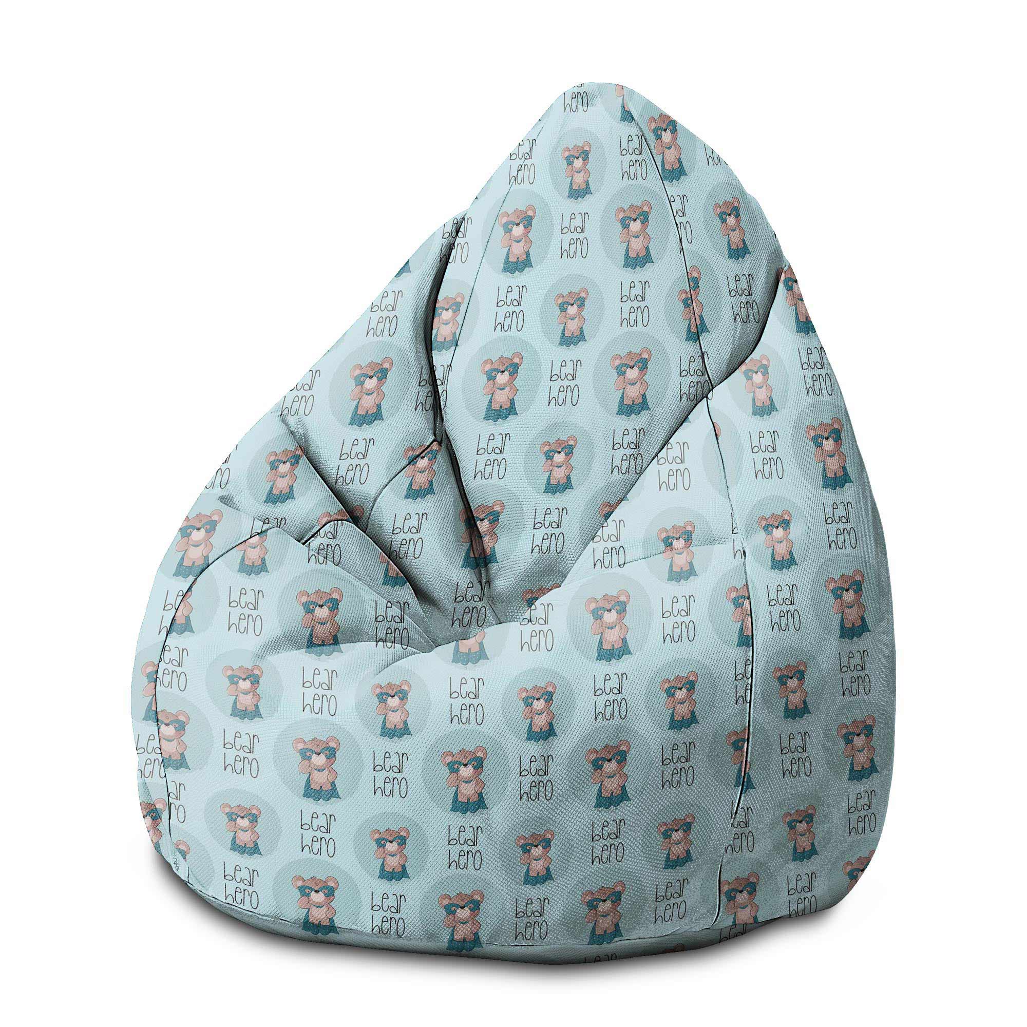 Pearshape Bear Hero-M Oxford Pouf