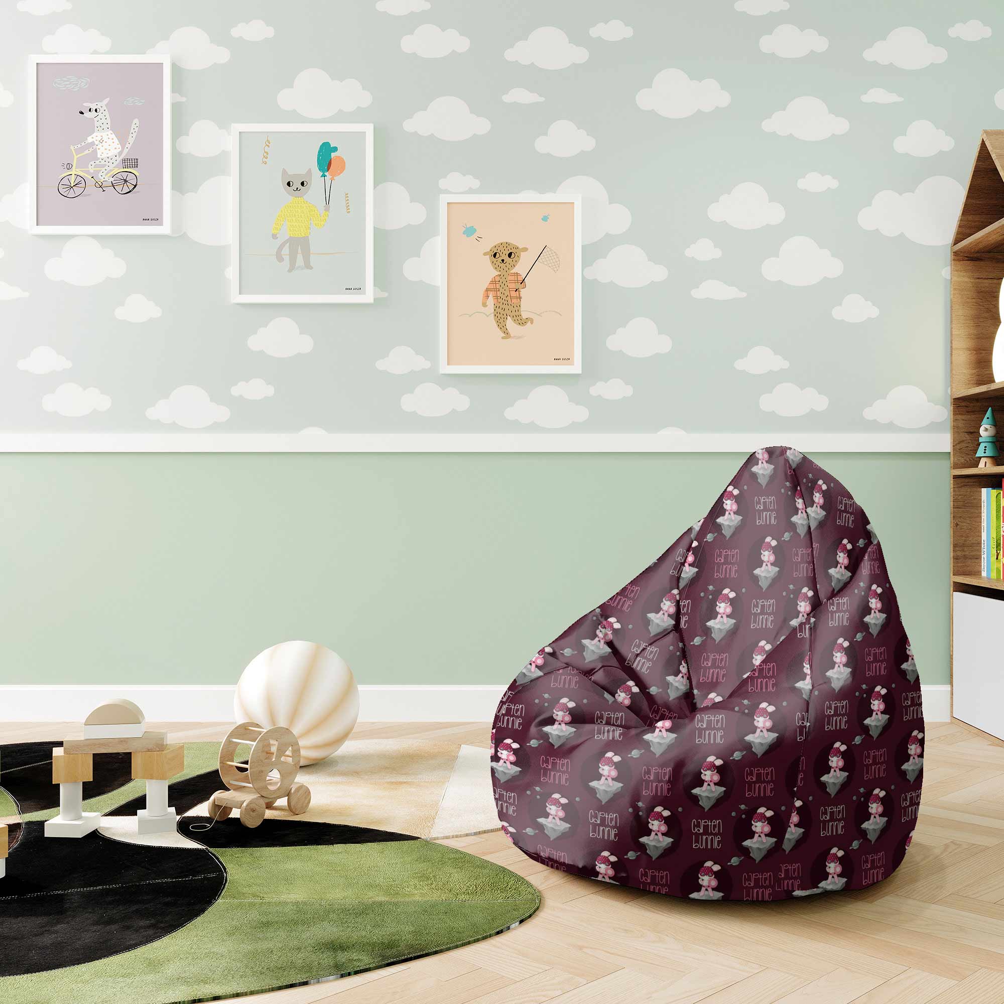 Pearshape Captain Bunny Pouf