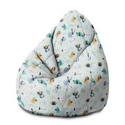 Pear-shaped Pouf Cartoon Colorful Dogs-M-Velvet