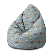 Pear-shaped Pouf Colorful Cars-M-Oxford