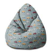 Pear-shaped Pouf Colorful Cars