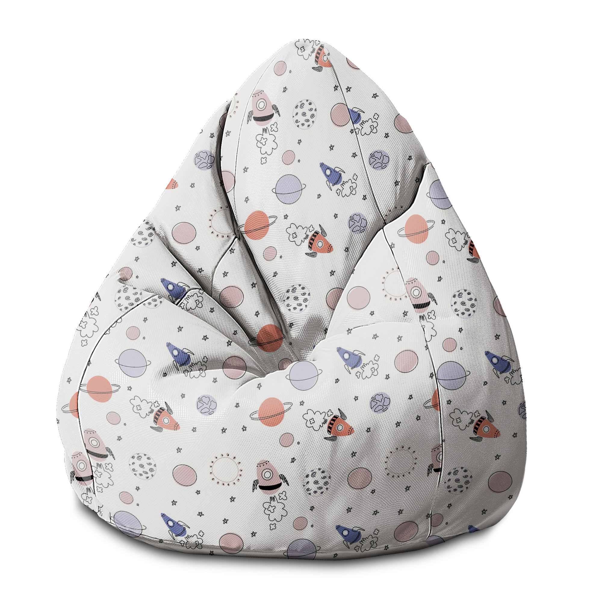 Pear-shaped Pouf Cartoon Galaxy-S-Oxford