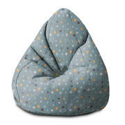 Pear-shaped Pouf Colorful Dots-S-Oxford