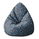 Sedací vak Pearshape Farebný dážď-S-Zamat