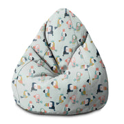 Puf Pearshape Cute Parrots-S-Velvet