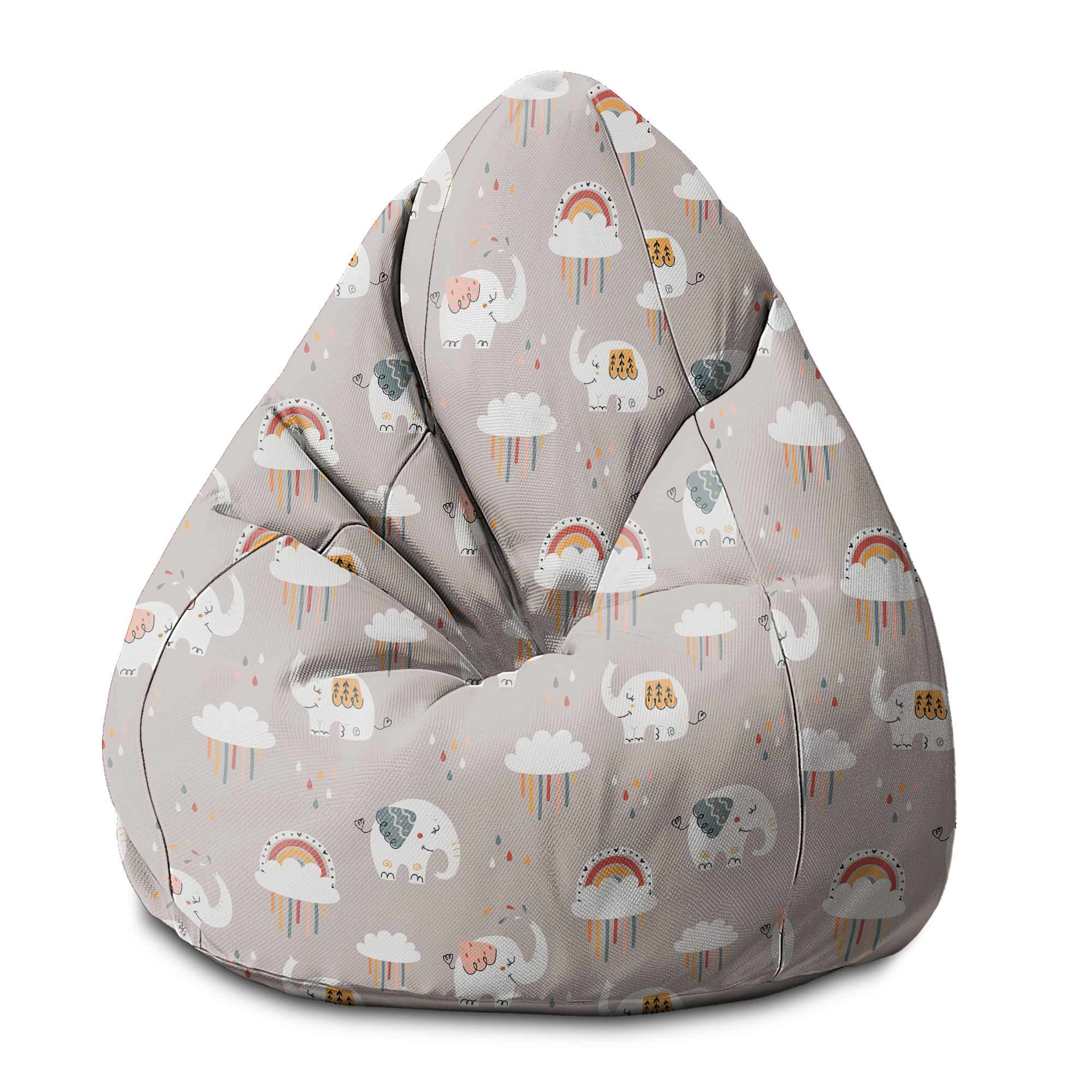 Puf Pearshape Elephant and Rainbow Clouds