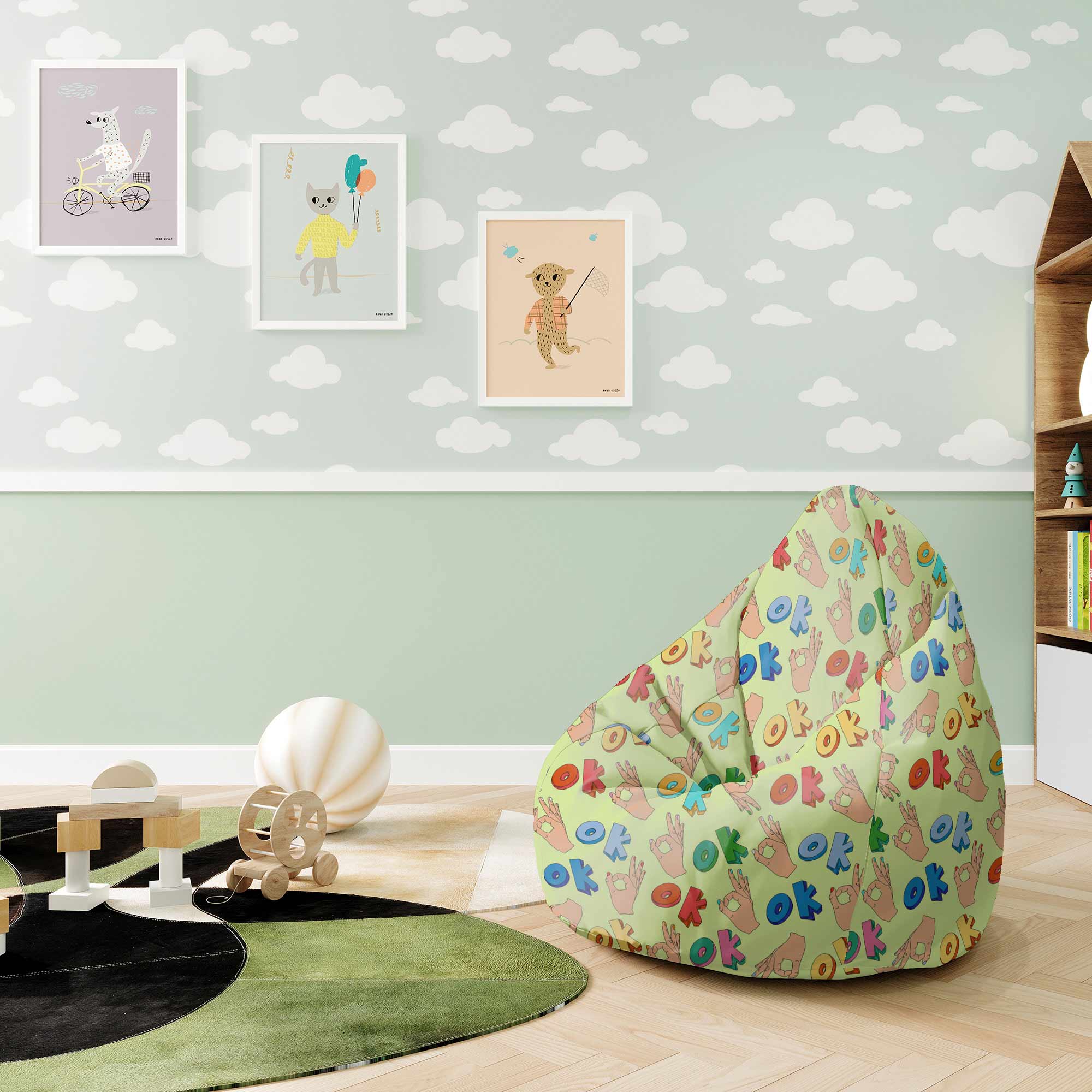 Puf Pearshape Everything je OK-S-Velvet