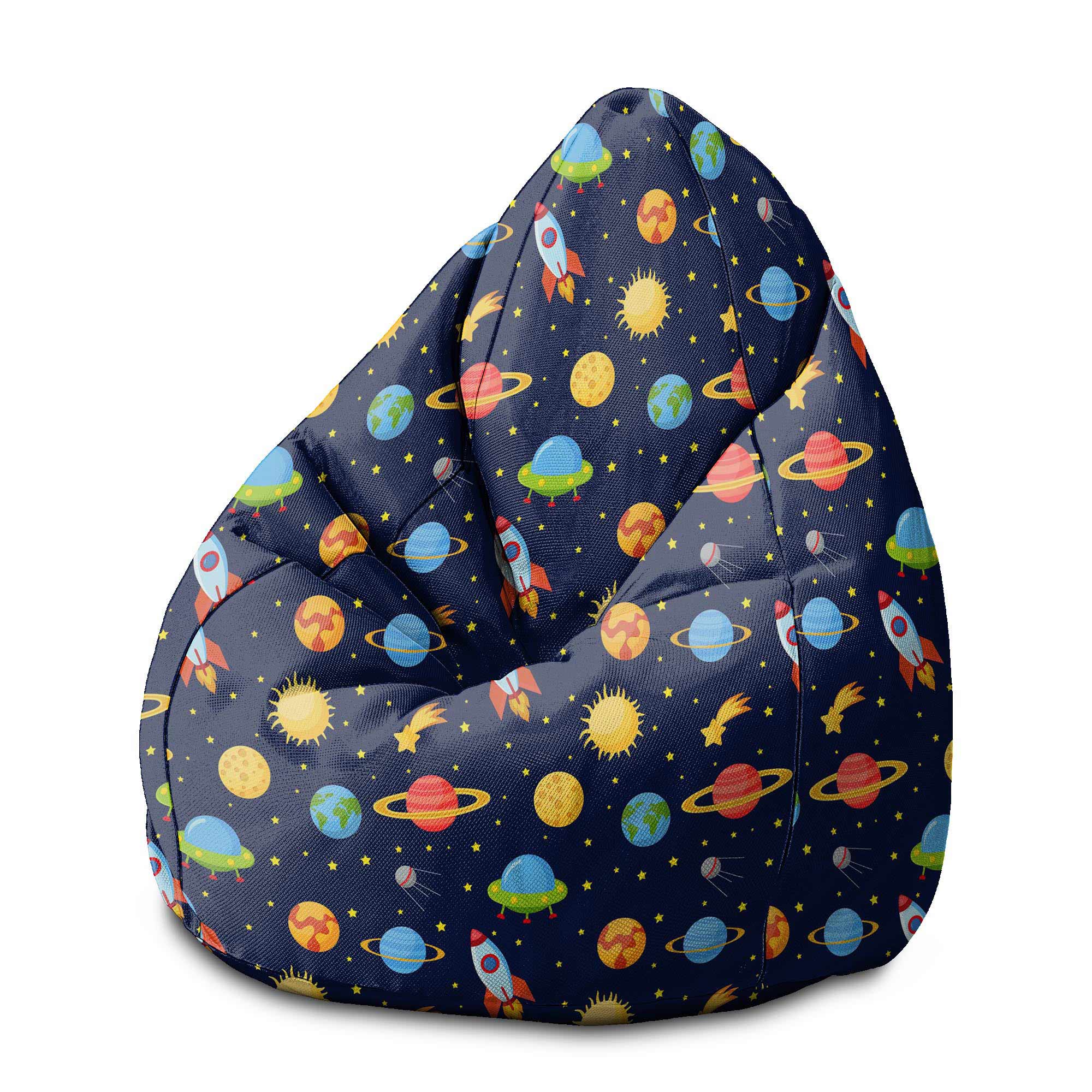 Puf Pearshape Galaxy Bag-M-Velvet