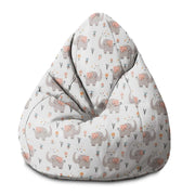 Pearshape Pouf Happy Elephant