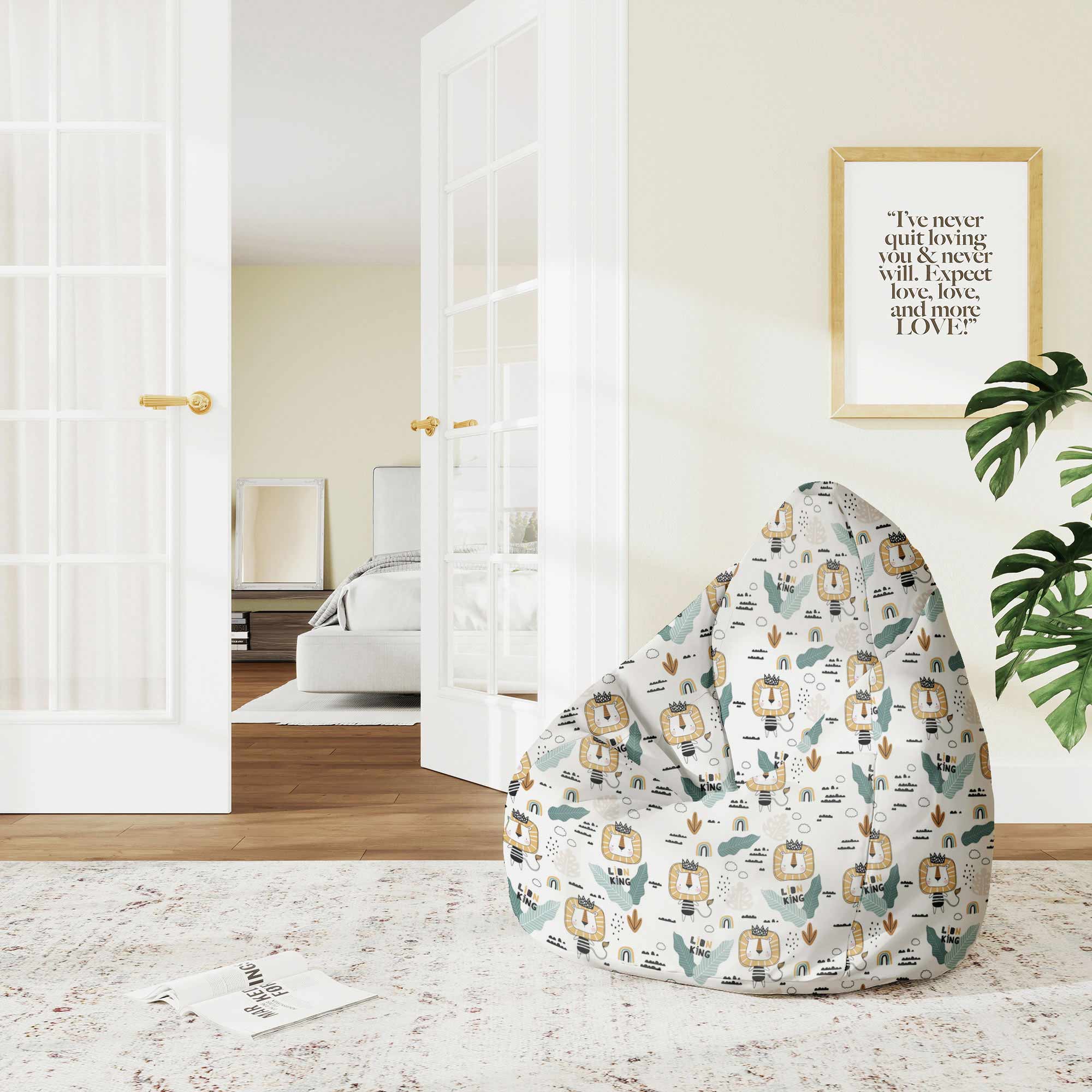 Puf Pearshape Lion King-M-Velvet