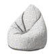 Pearshape Pouf Moon and Star-M-Oxford