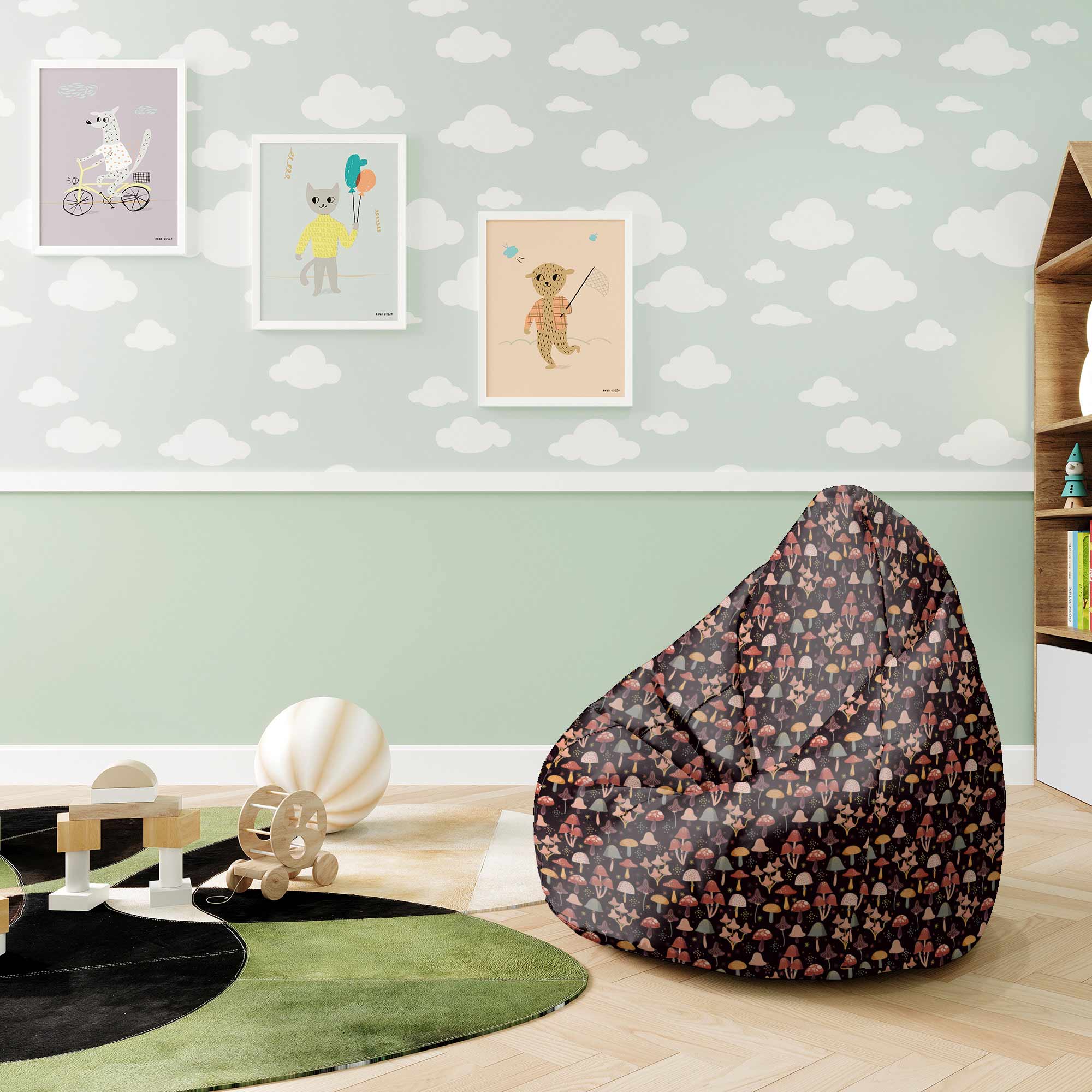Pearshape Pouf More Mushroom