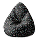 Puf Pearshape Neon Galaxy