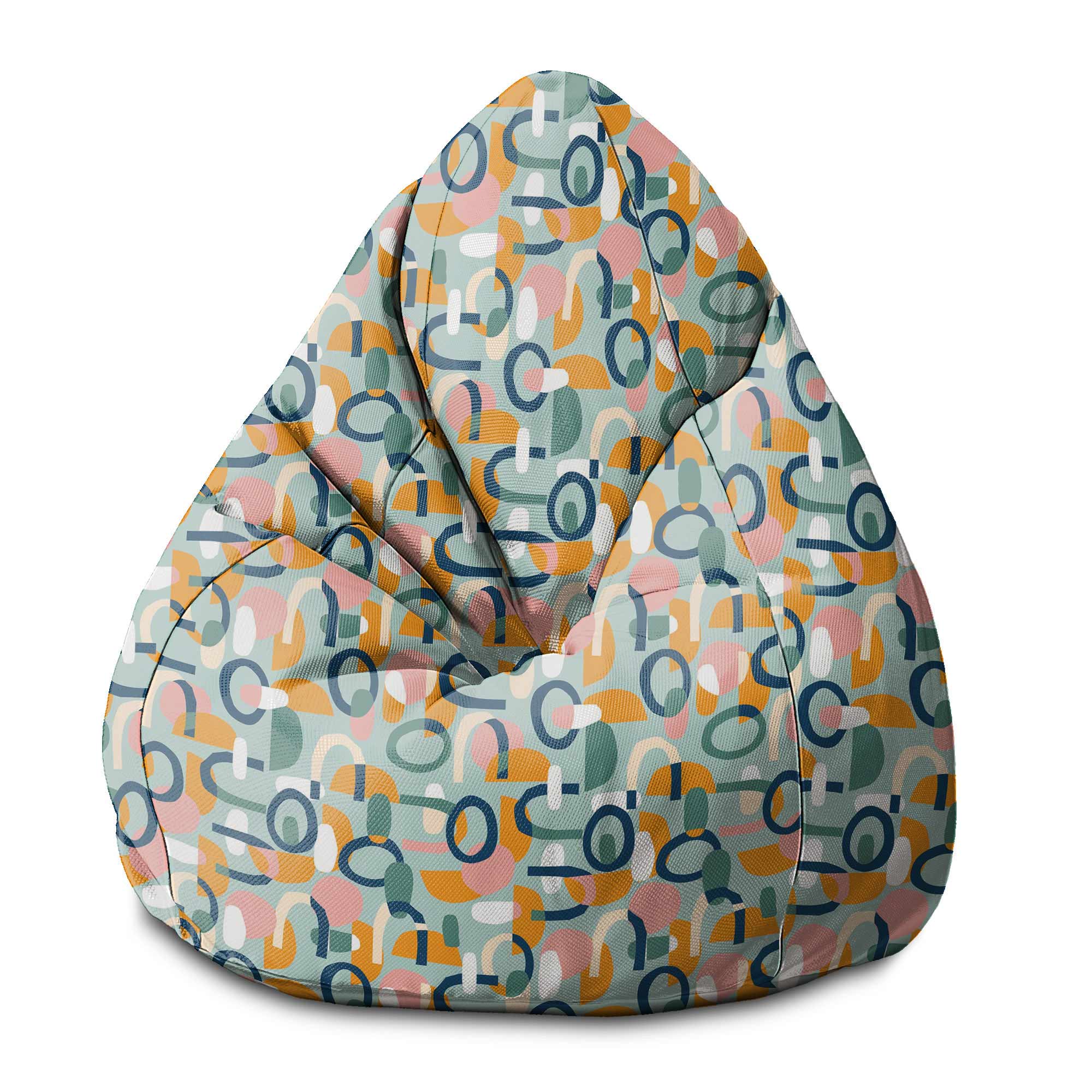 Puf Pearshape Abstract Cut Out-S-Oxford