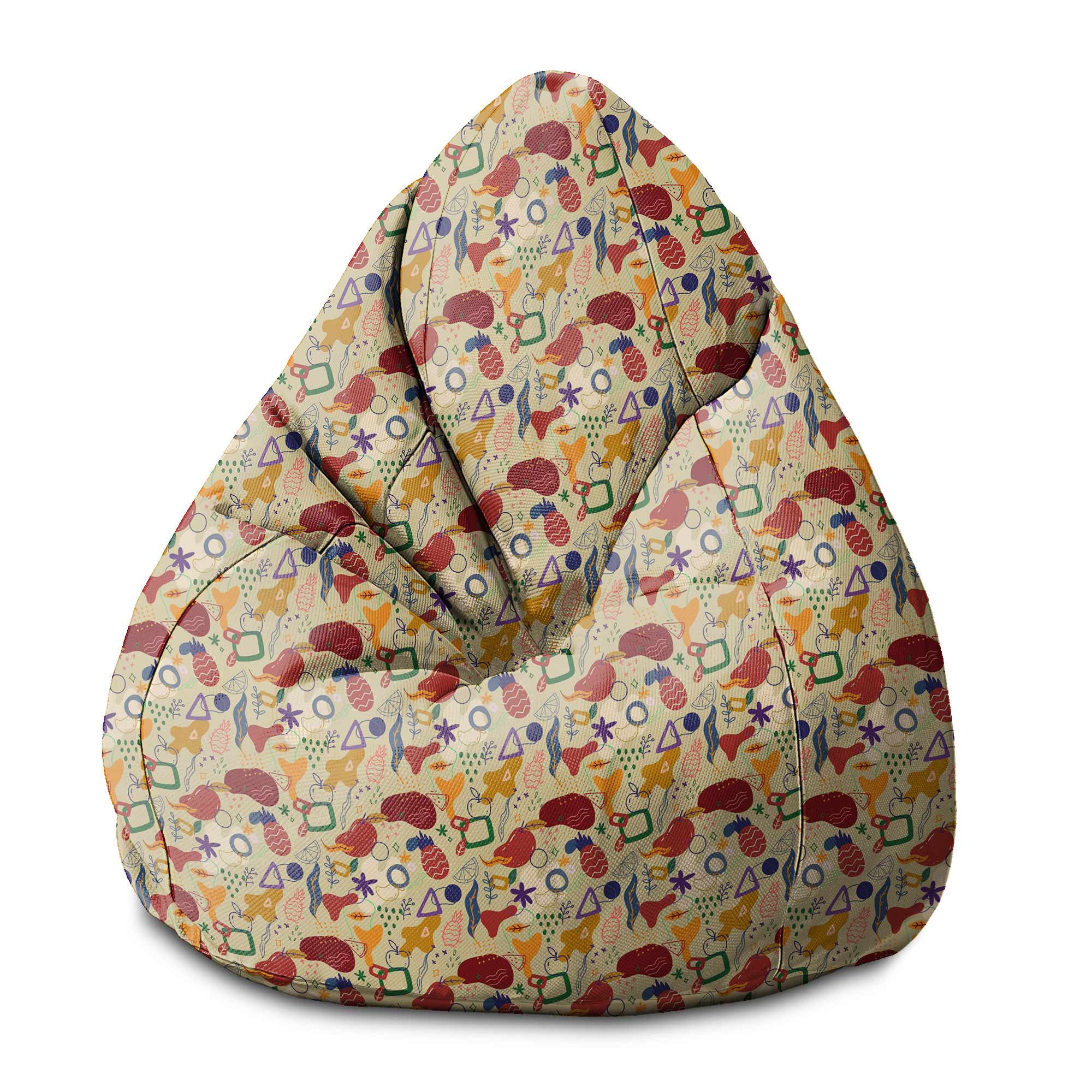 Sedací vak Pearshape Abstract Fruits-S-Velvet