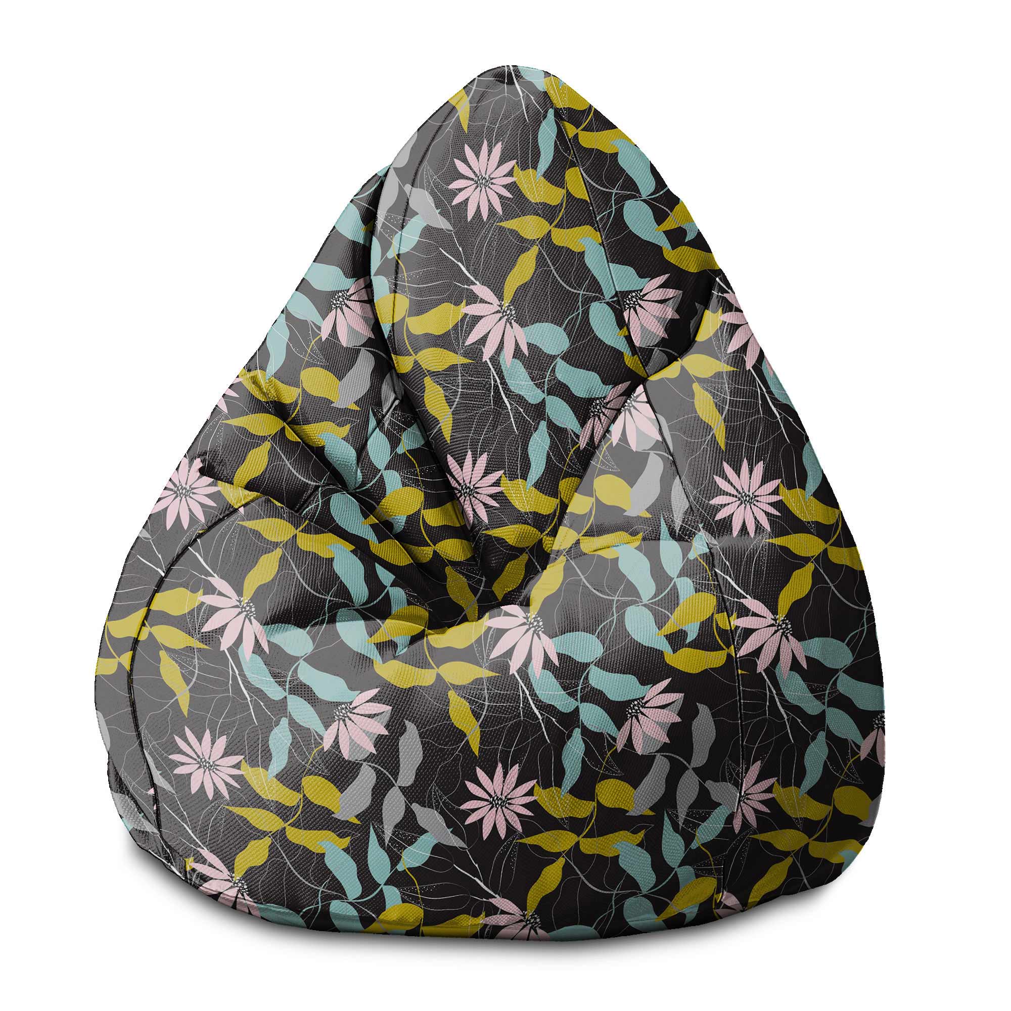 Pearshape Garden Sketch Pouf