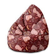 Pearshape Abstract Nature-M Velvet Pouf